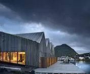 Klub wioślarski projektu Henning Larsen na Wyspach Owczych