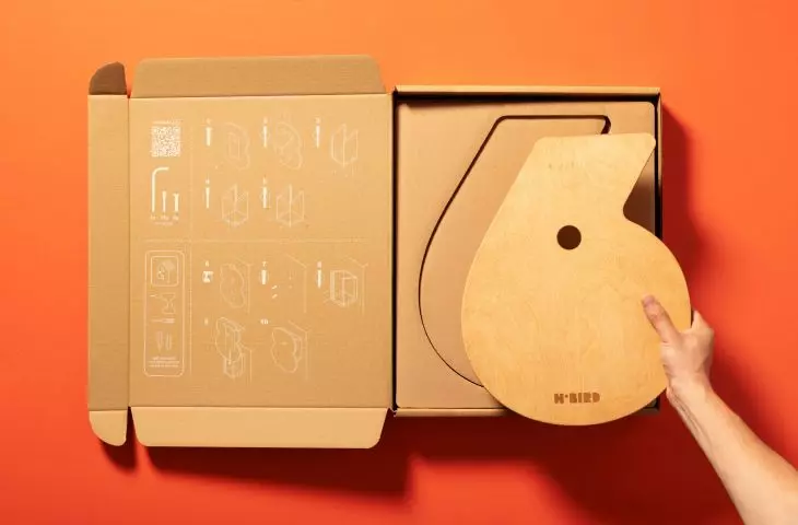 The kit includes components for self-assembly