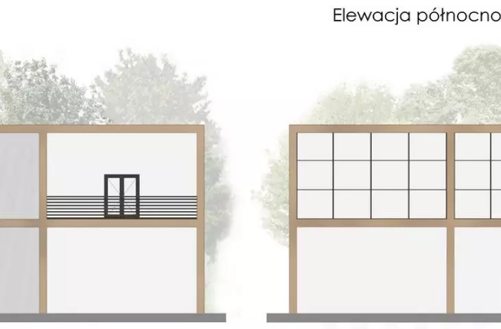 elewacje szkicowe północne
