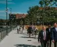 Opening of the walking boulevard on the Polish Hook