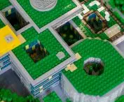 Kampus Lego zrobiony z klocków Lego