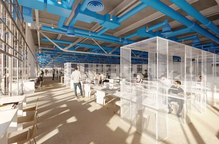 Wizualizacja Bibliothèque Publique d’Information po renowacji, któa planowo ma zostać zakończona w 2030 roku