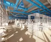 Wizualizacja Bibliothèque Publique d’Information po renowacji, któa planowo ma zostać zakończona w 2030 roku