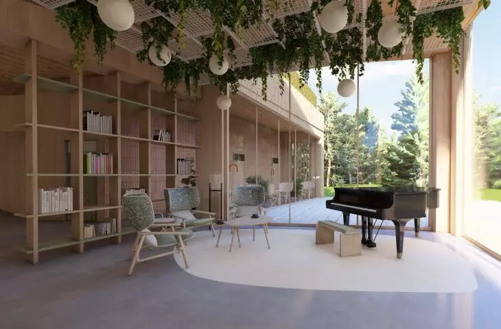 sala ogólna - część wypoczynkowa 