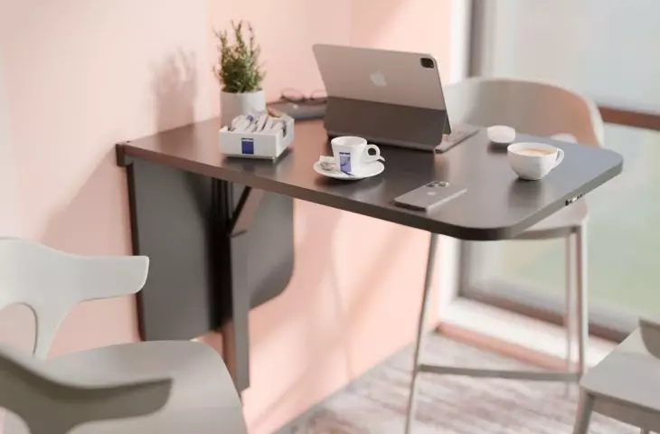 You can even set up a mini office in your bedroom or living room
