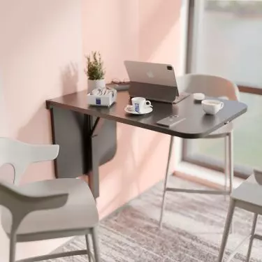 You can even set up a mini office in your bedroom or living room