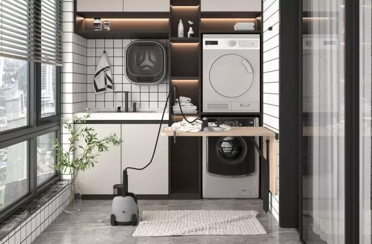 Is your laundry room small? Install a folding top