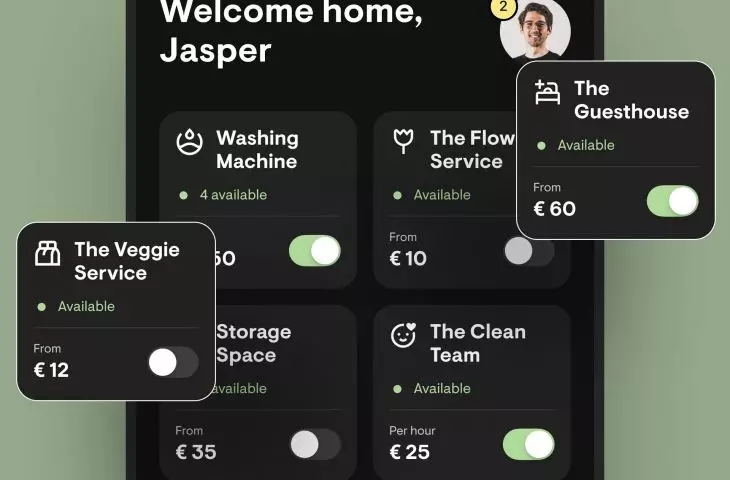 Wizualizacja interfejsu aplikacji WoodsApp