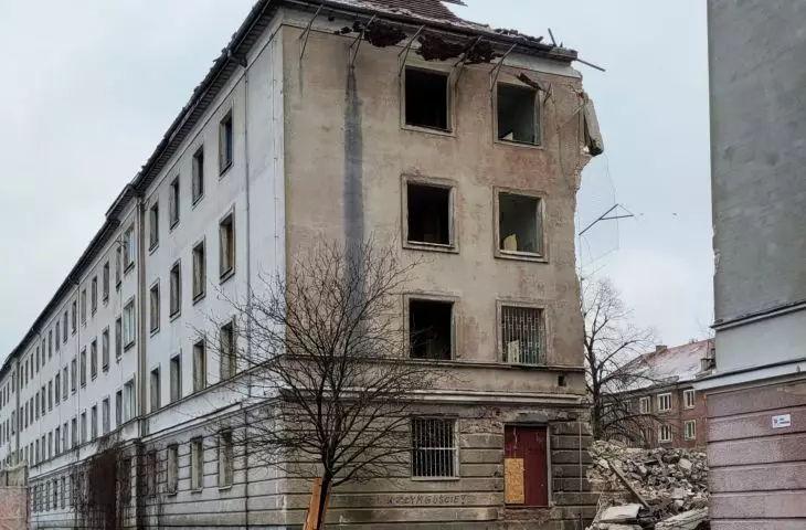 a complex of student houses on Dożynkowa Street in Poznań