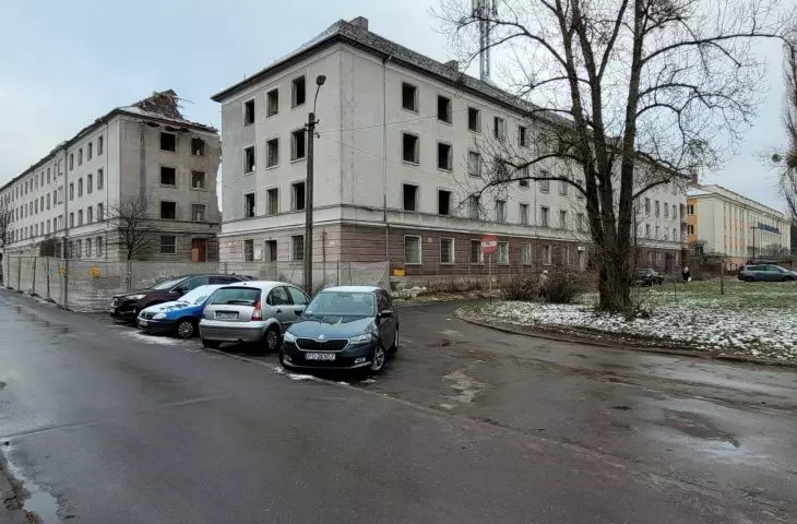 a complex of student houses on Dożynkowa Street in Poznań 
