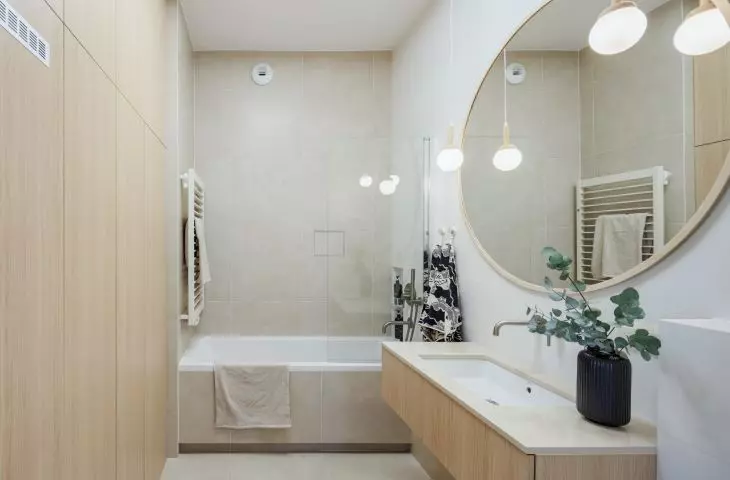 The apartment has been decorated in the japanese style