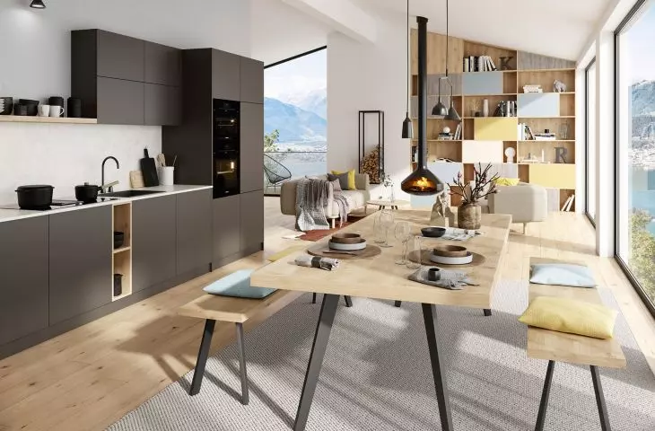 Laminate BE.VELVET U164 EM ANTHRACITE