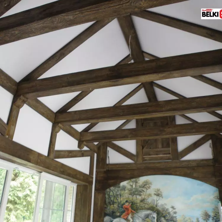 Rustic beams - imitation of wooden beams on the ceiling