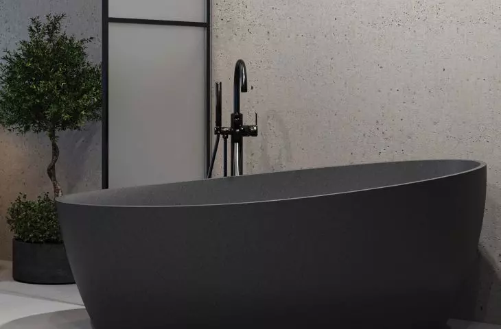 Luxum, wanna na wymiar z betonu  architektonicznego BATHCREATE Luxum™
