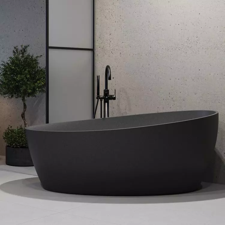 Luxum, BATHCREATE Luxum™ architectural concrete custom bathtub