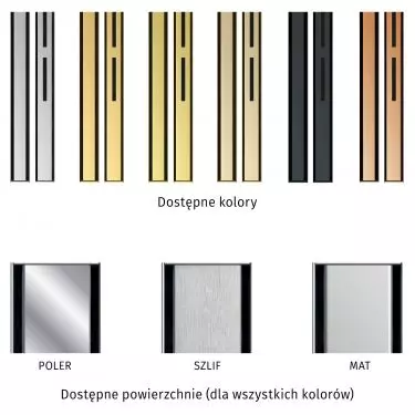 Dostępne wykończenia