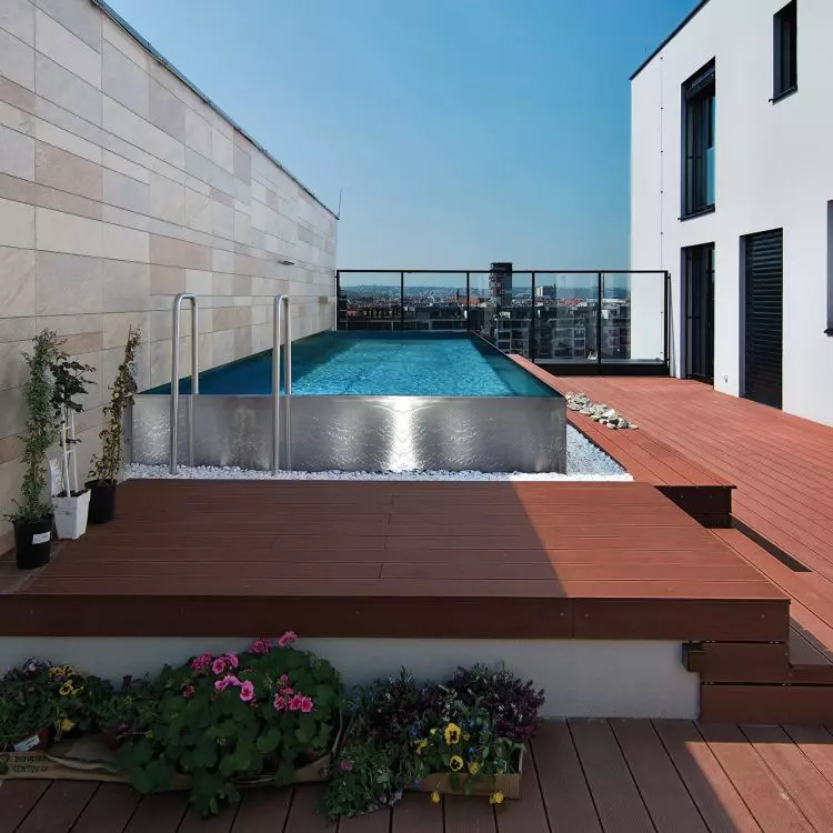 Stainless steel pools