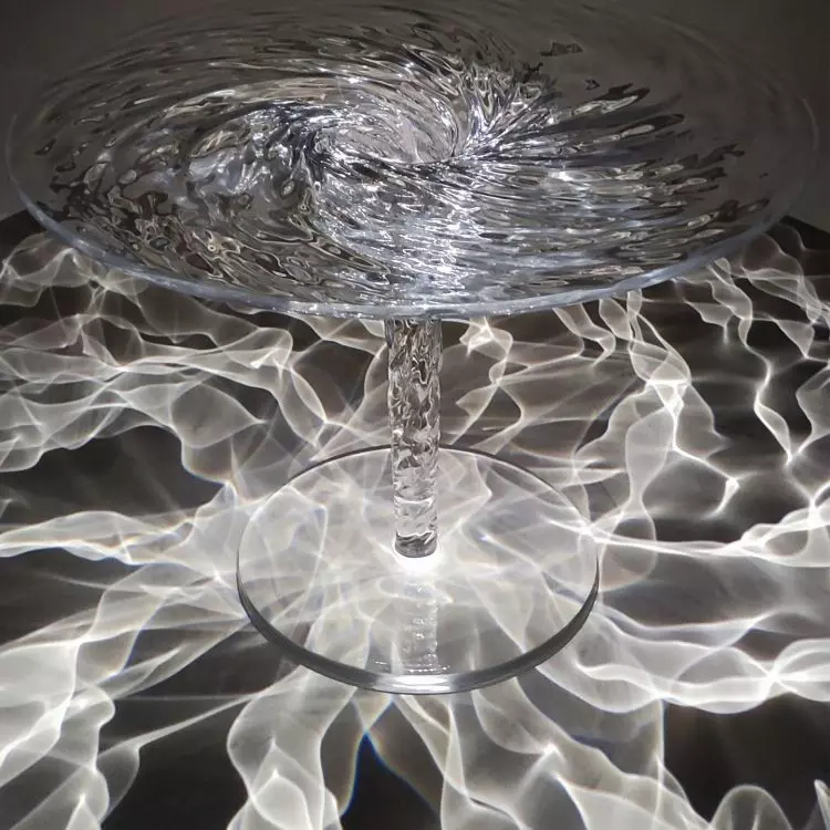 Whirlpool illuminated coffee table