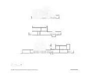 A cross-section through the facade of a Ghanaian artist residence