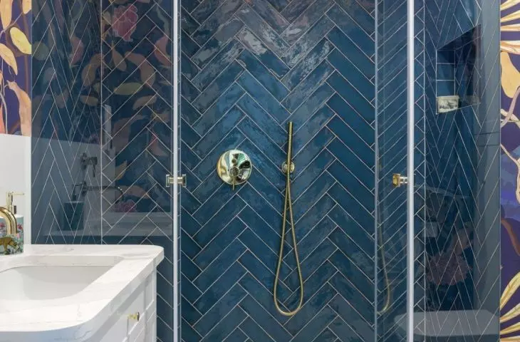 Dark purple blends beautifully with gold