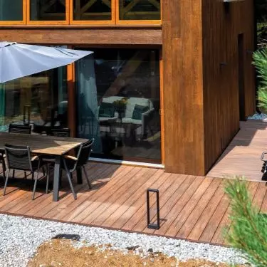 Premium Redwood composite decking terrace