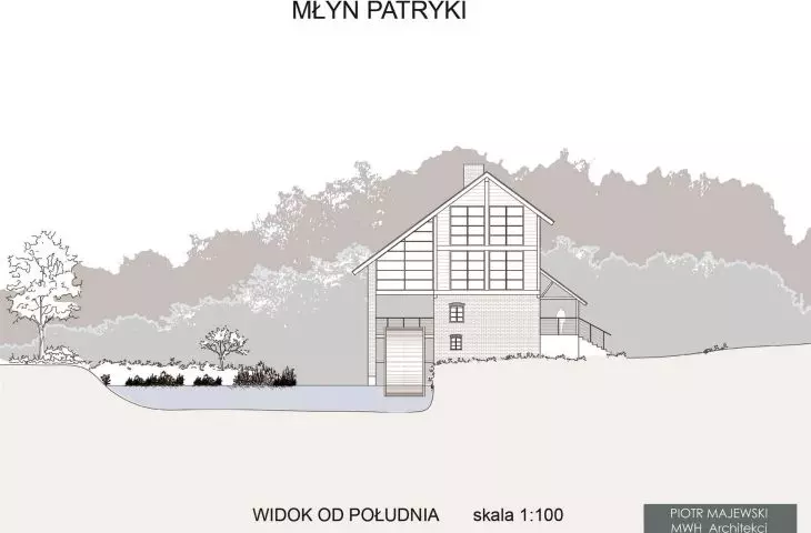 Elevation from the south side 