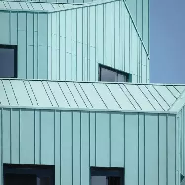 Wicklane, UK, by dRMM- London. GreenCoat PLX Pro BT in Glacial Green