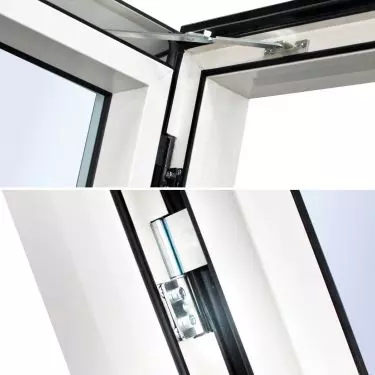 New special hinges with smooth adjustment of window sash fixing