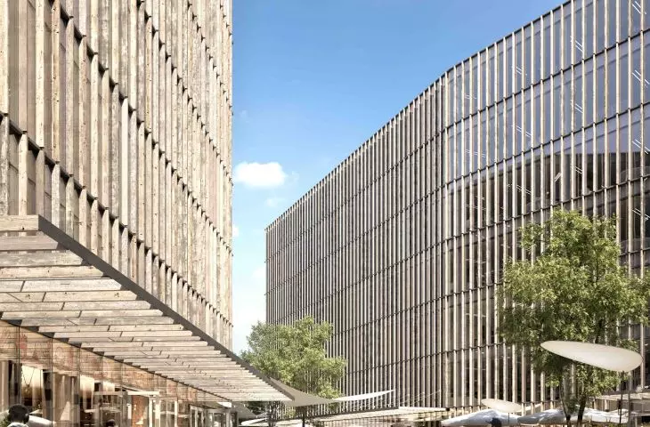 Aleje Jerozolimskie 195 - nowy kompleks biurowo-usługowy od 77 STUDIO architektury
