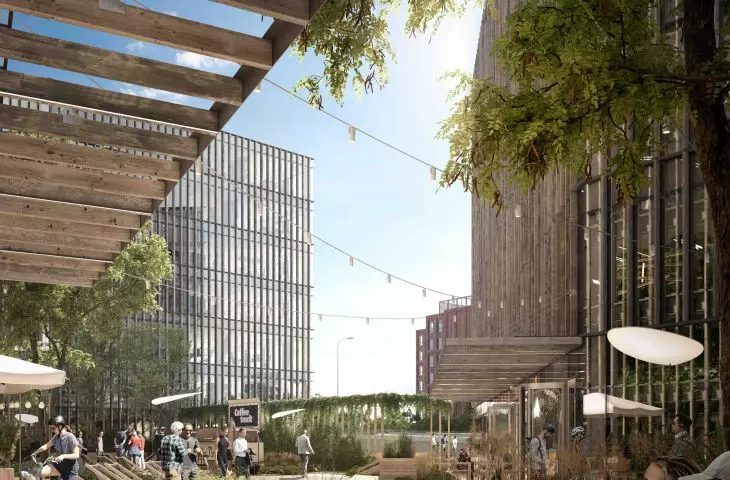 Aleje Jerozolimskie 195 - nowy kompleks biurowo-usługowy od 77 STUDIO architektury