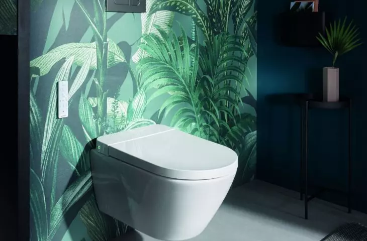 Home jungle: Plants enhance the atmosphere and enliven the bathroom. If the bathroom design is restrained in terms of color, such as the D-Neo bathroom series from Duravit