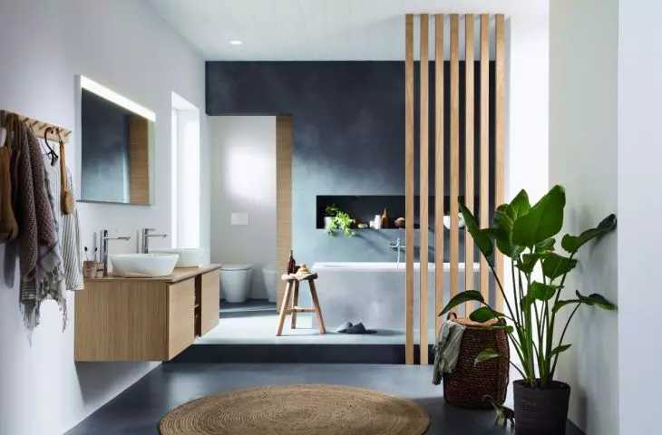 Canvas: patterned wallpaper can be used to create tasteful and unique bathrooms. Whether it is a small guest toilet or the main bathroom, the effect is eye-catching