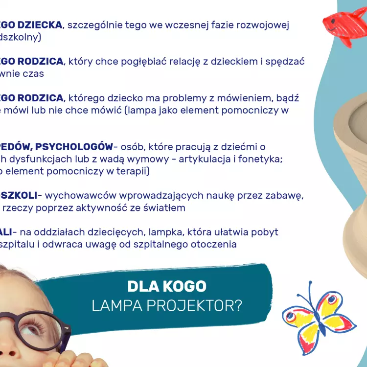 The lamp can be used by psychologists and speech therapists 