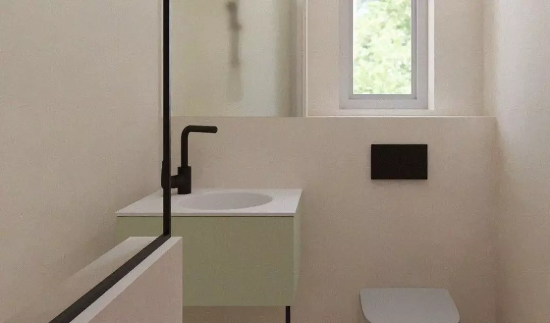 There are a number of safety features in the bathroom
