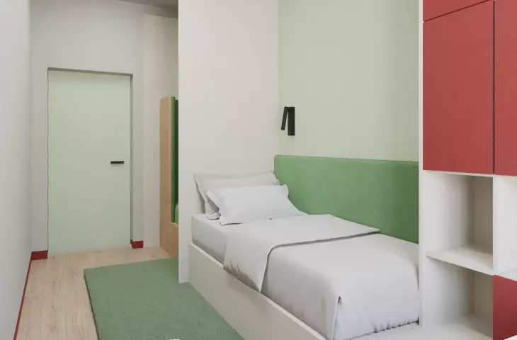 The rooms have been designed to provide residents with privacy