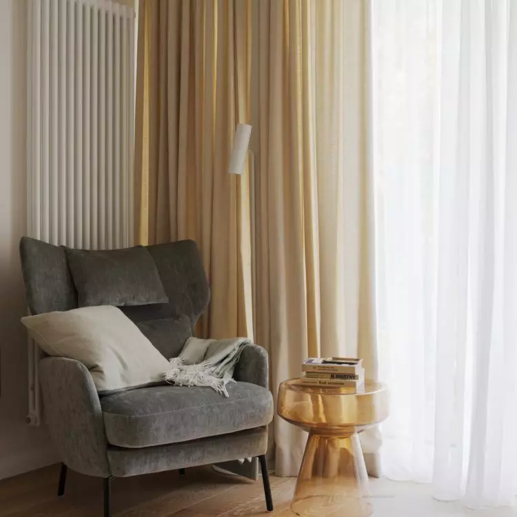 The designer also arranged a reading corner