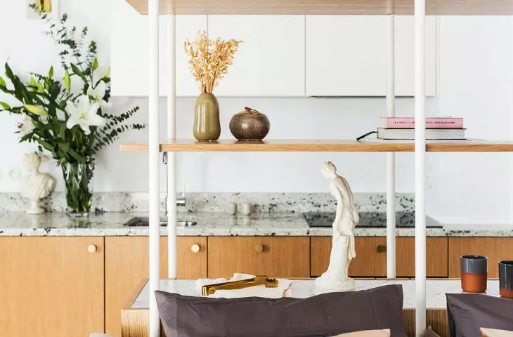 A studio apartment designed by Ewa/Thomas Studio