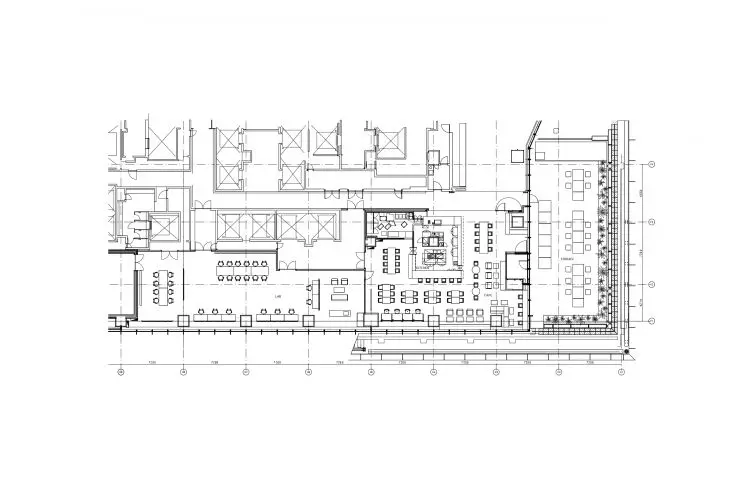 Rysunek techniczny TOKYO NODE cafe