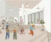 wizualizacja wnętrza – sala zajęciowa