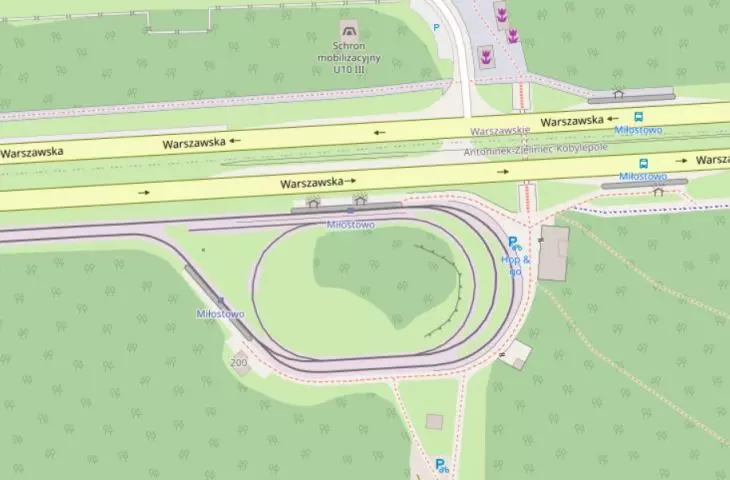 Miłostowo tramway loop in Poznań