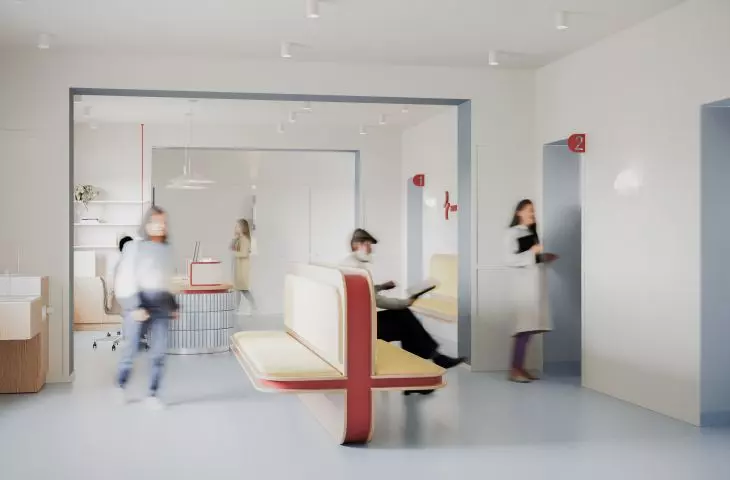 poczekalnia przy recepcji
