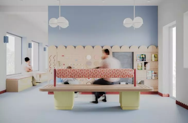 poczekalnia w strefie pediatrycznej