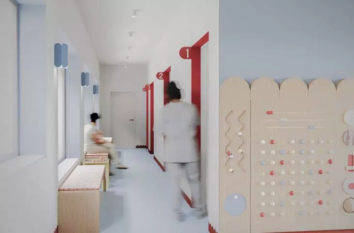 poczekalnia w strefie pediatrycznej