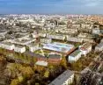 New housing estate on Kolejowa Street in Wroclaw 