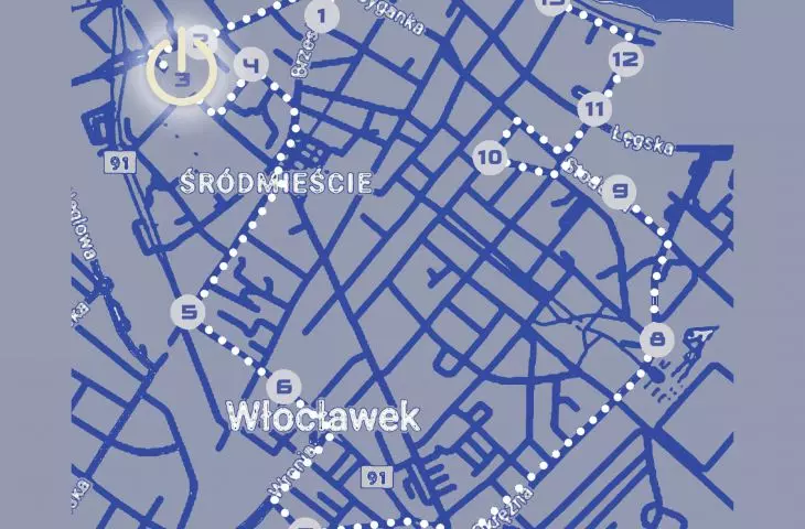 szlak nocą