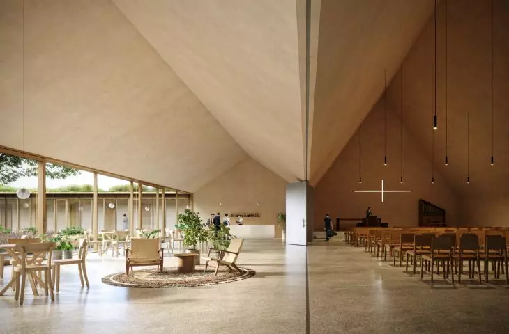 Visualization of a church in Sarnen, Switzerland, proj.: Mulder Zonderland