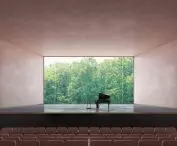 Visualization of the interior of the Fryderyk Chopin Center in Żelazowa Wola