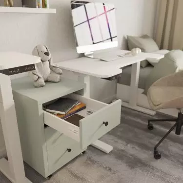 It's worth choosing a desk with an adjustable height top
