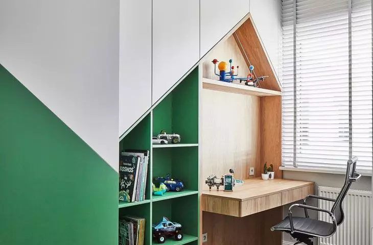 The desk has been incorporated into the development