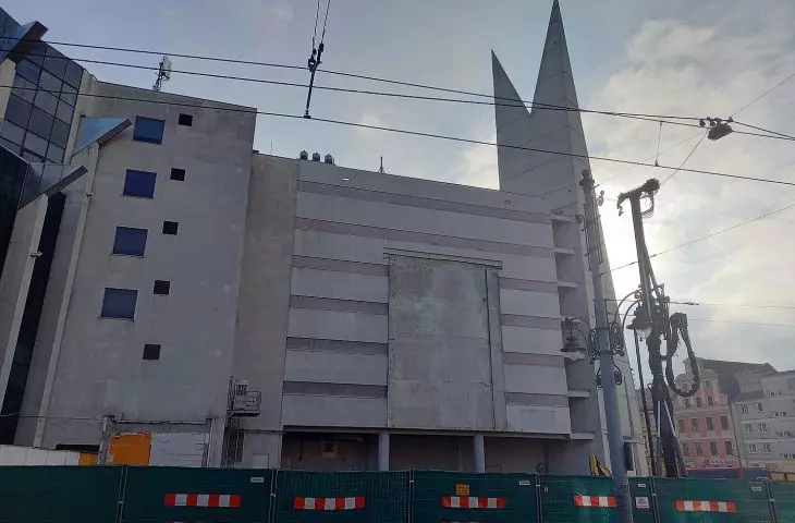 Szewska Centrum; site of demolished Wrobis building 